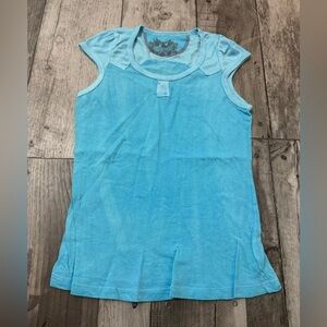 2000s Y2k Miss Me Blue NEW Cap Sleeve Baby Tee Lightweight Womens Large Fitted